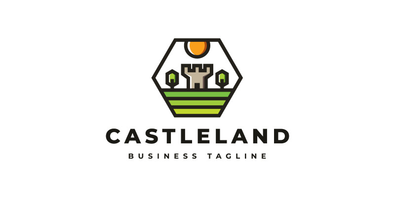 Castle Island Logo Template