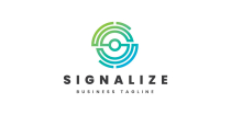 Signalize - Letter S Logo Template Screenshot 1
