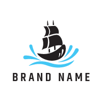 Black Boat Logo