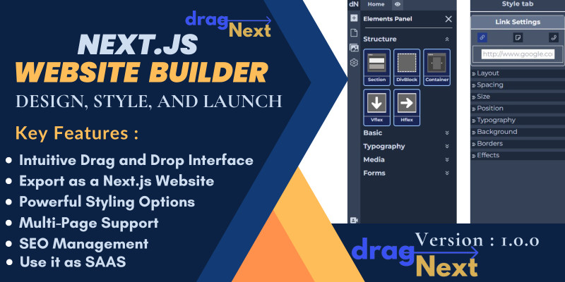 dragNext- A DnD Next.js Website Builder