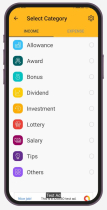 Money Management - Android App Source Code Screenshot 6