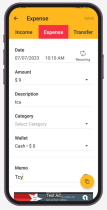 Money Management - Android App Source Code Screenshot 9