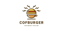 Coffee Burger Logo Template Screenshot 1