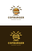 Coffee Burger Logo Template Screenshot 3