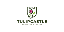 Tulip Castle Logo Template Screenshot 1