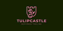 Tulip Castle Logo Template Screenshot 2