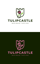 Tulip Castle Logo Template Screenshot 3