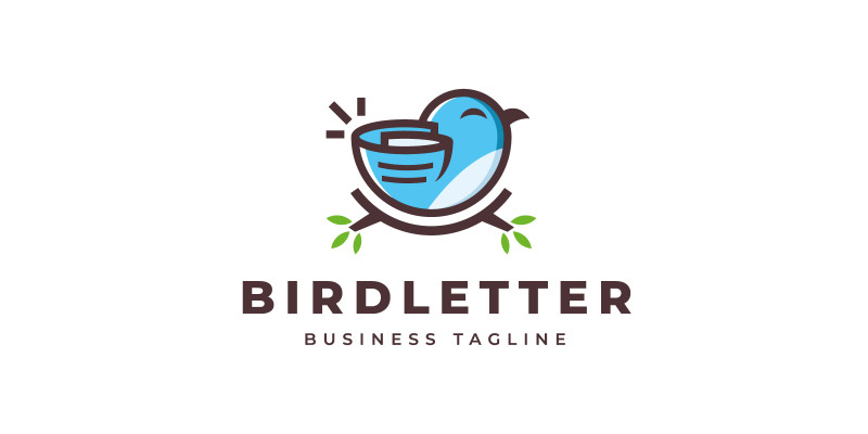 Bird Letter Logo Template