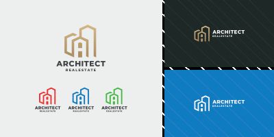Building Architect Latter A Logo
