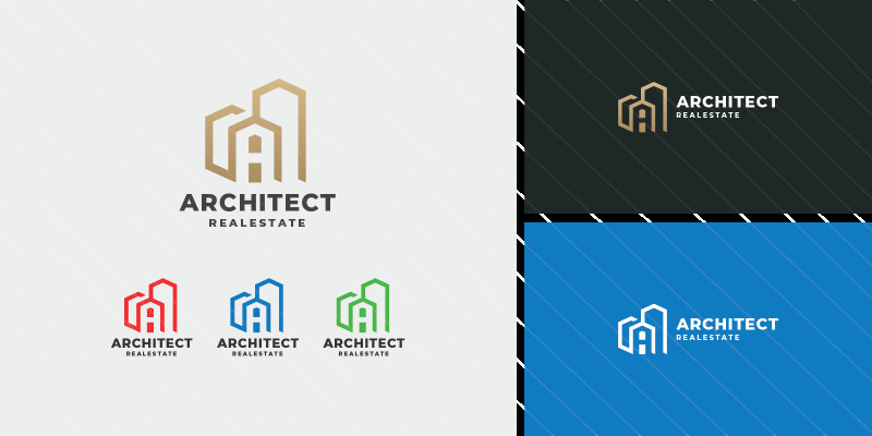 Building Architect Latter A Logo