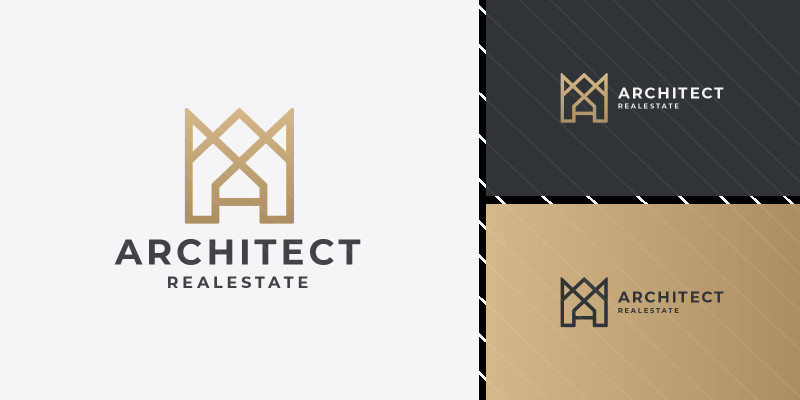 Architect Real Estate Latter A Logo