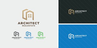 Real Estate Architect Latter A Logo