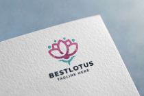 Lotus Flower Nature Logo Screenshot 3
