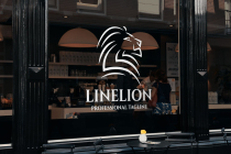 Line Lion Animal Logo Vector Screenshot 2