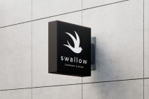 Swallow Bird Silhouette Logo Screenshot 2