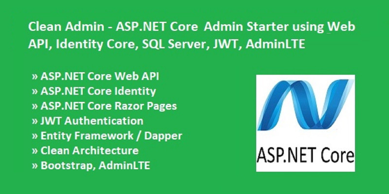 Clean Admin - ASP.NET Core 7 Admin Starter