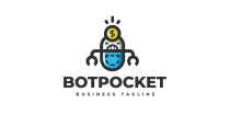 Bot Pocket Logo Template Screenshot 1