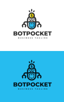 Bot Pocket Logo Template Screenshot 3