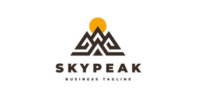 Peak Mountain Logo Template