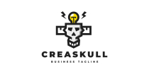 Creative Skull Logo Template Screenshot 1