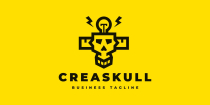 Creative Skull Logo Template Screenshot 2