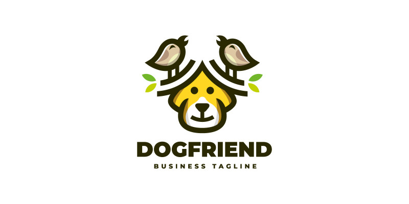 Dog Friends Logo Template