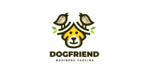 Dog Friends Logo Template Screenshot 1