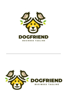 Dog Friends Logo Template Screenshot 3