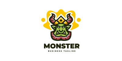 King Monster Logo Template