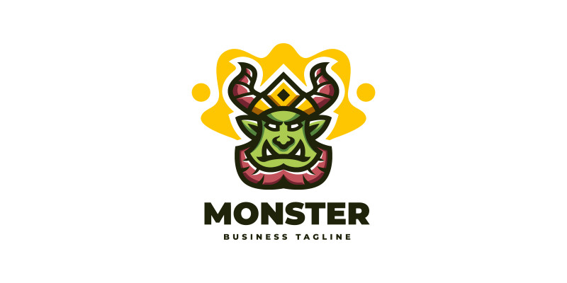 King Monster Logo Template