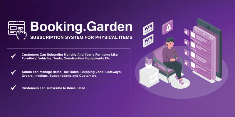 Booking.Garden  Subscription System 