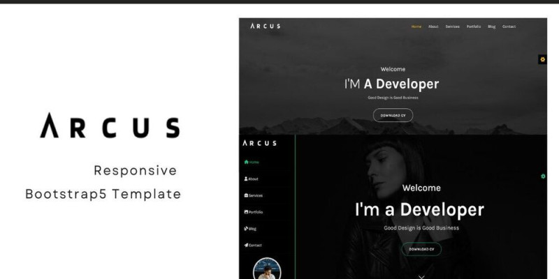 Arcus - Personal Portfolio Bootstrap HTML Template