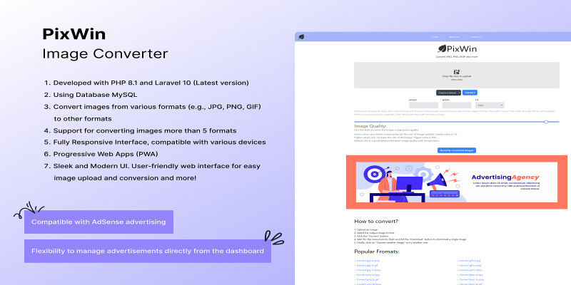 PixWin - Laravel Online Image Converter