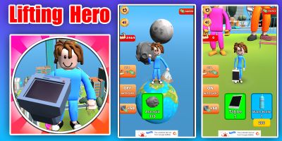 Lifting Hero 3D Game Unity Source Code