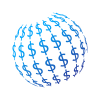 Global Currency World Dollar Money Logo