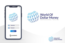Global Currency World Dollar Money Logo Screenshot 5