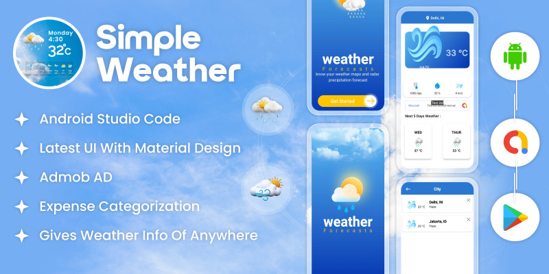 Simple Weather - Weather Indicate Android App