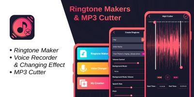 Ringtone Maker And MP3 Cutter with Admob Ads