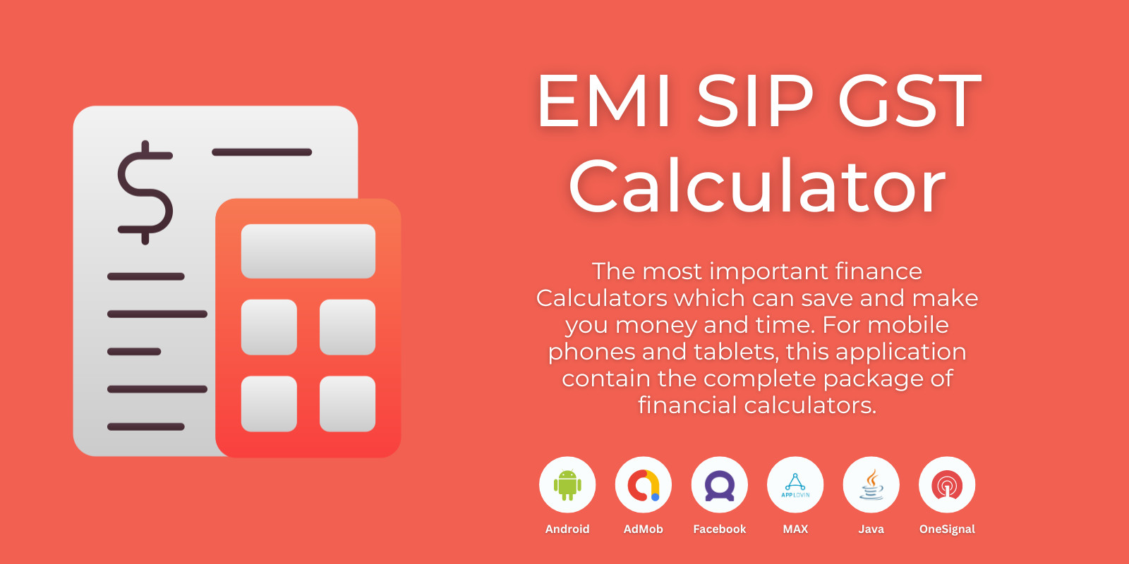 EMI SPI GST Calculator Android App Source Code by SkillCode Codester