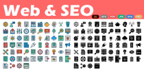 150 Web and SEO Vector Icons pack Screenshot 1