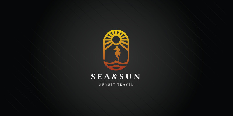 Sea and Sun v3 Pro Logo Template