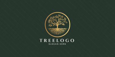 Tree Pro Logo Vector Template