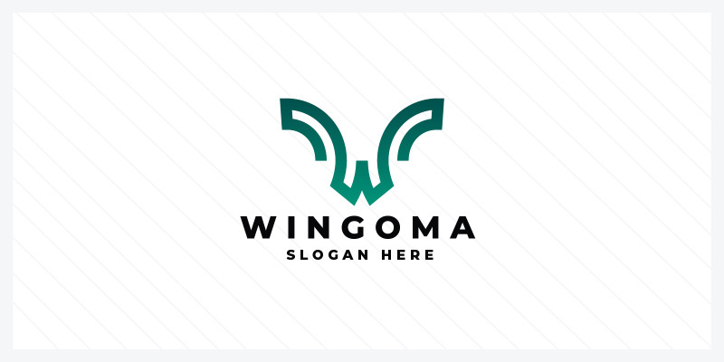 Wingoma Letter W Pro Logo Templates