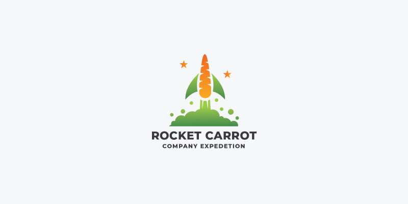 Rocket Carrot Pro Logo Template