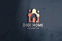 Digi Home Pro Logo Template Screenshot 1