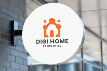 Digi Home Pro Logo Template Screenshot 2