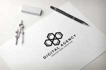 Digital Agency Pro Logo Vector Template Screenshot 1