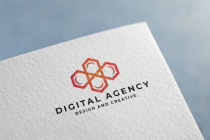 Digital Agency Pro Logo Vector Template Screenshot 2