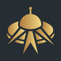 Gold Drone Pro Logo Template