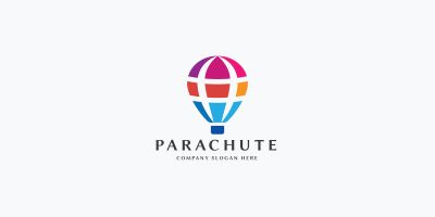 Parachute Pro Logo Template